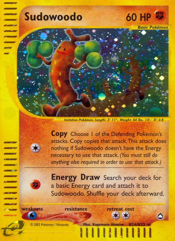 E-Series Aquapolis Holo Sudowoodo #H24/H32